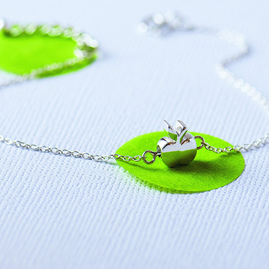 Apple bracelet made from Sterling silver 925, cute little apple bracelet on my bespoke gift card which reads 'You're the apple to my pie' Great gift for wife, gift for girlfriend, gift for bestie,