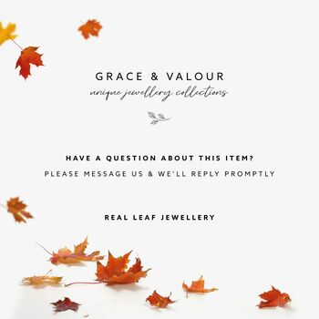 Questions about real leaf jewellery ?