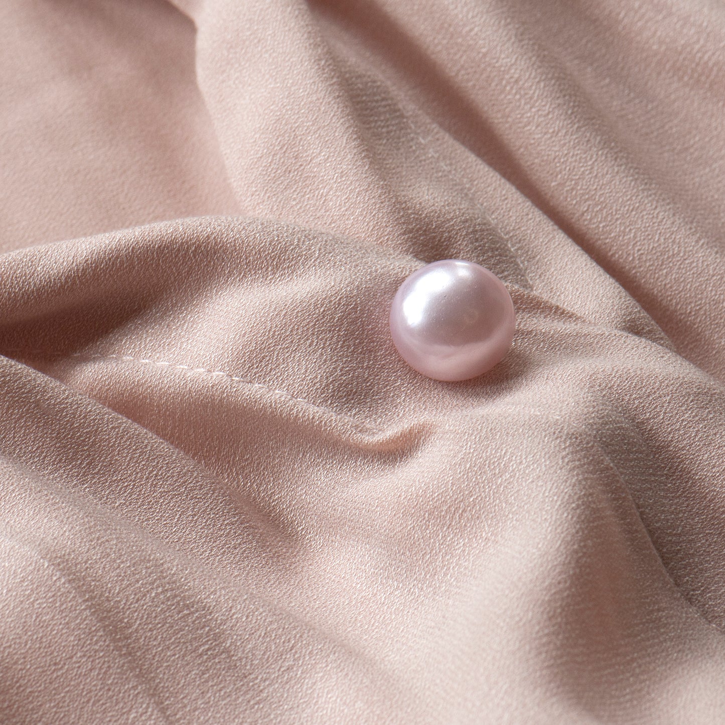 Rose pink faux pearl modesty pin or extra button pin, gift under £10, gift for her