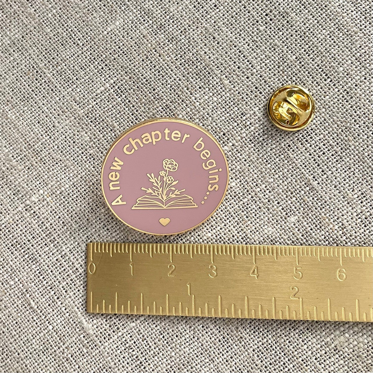 Smoke rose new chapter pin 30mm