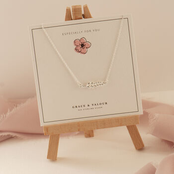 Fern necklace sterling silver nature lovers gift
