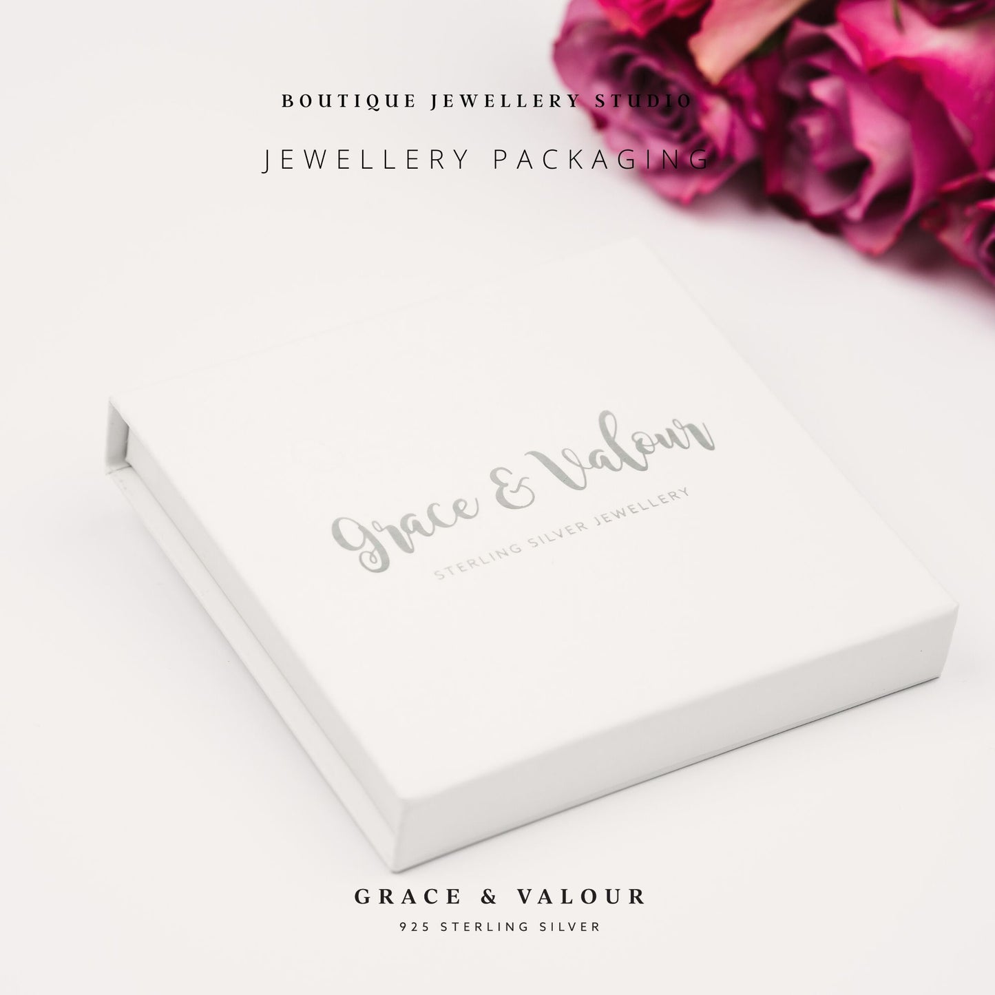 Add a white jewellery gift box - Grace & Valour