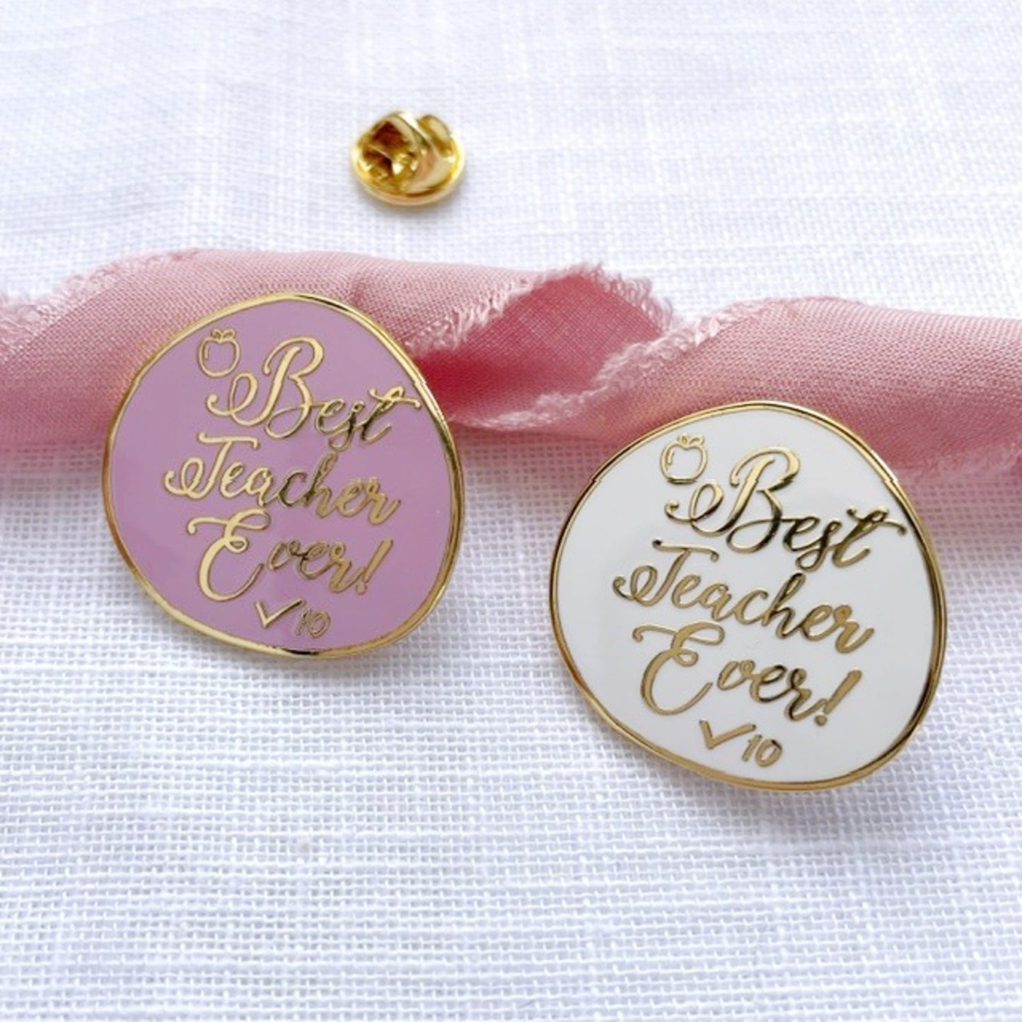 Best Teacher Ever Enamel Pin | Teacher Appreciation Gift