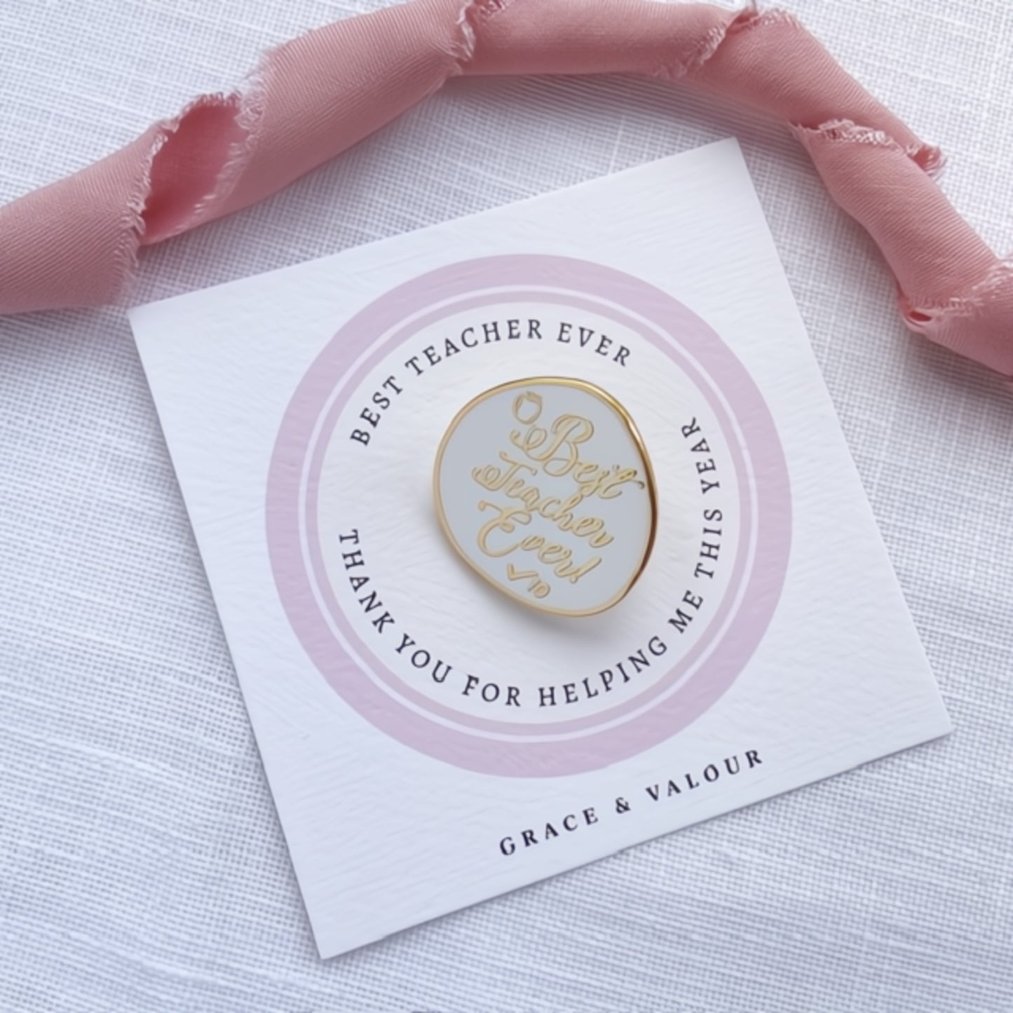 Best Teacher Ever Enamel Pin | Teacher Appreciation Gift