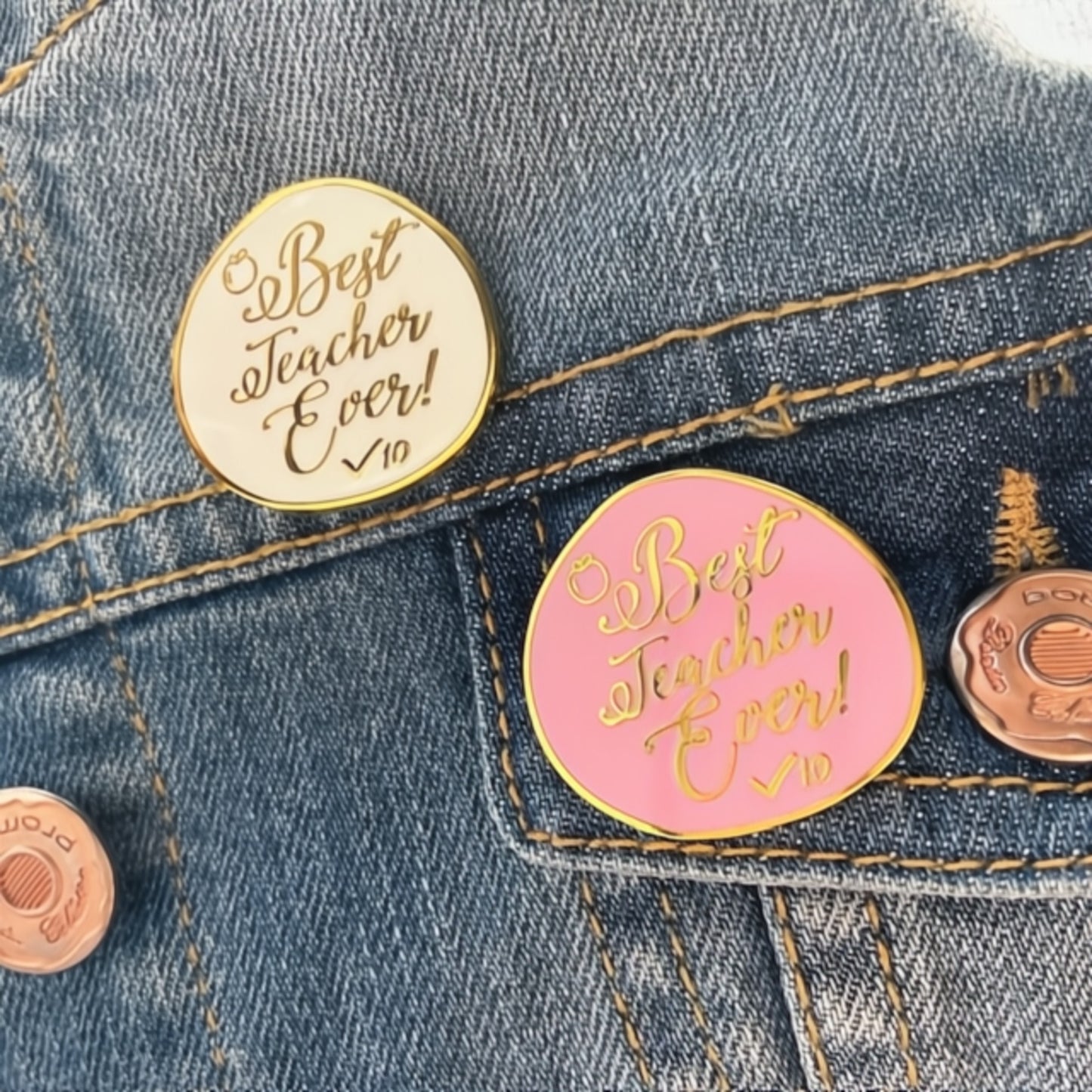 Best Teacher Ever Enamel Pin | Teacher Appreciation Gift