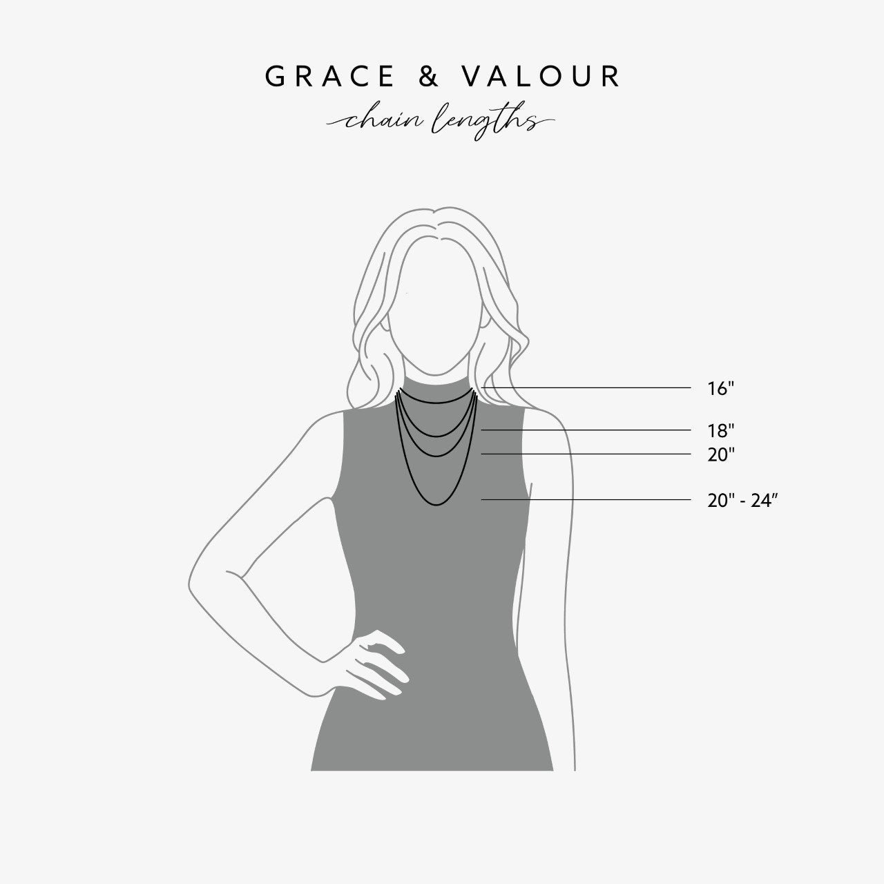 Necklace length options - Grace & Valour