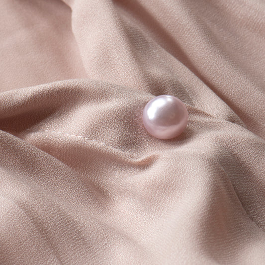 Rose pink faux pearl modesty pin or extra button pin, gift under £10, gift for her
