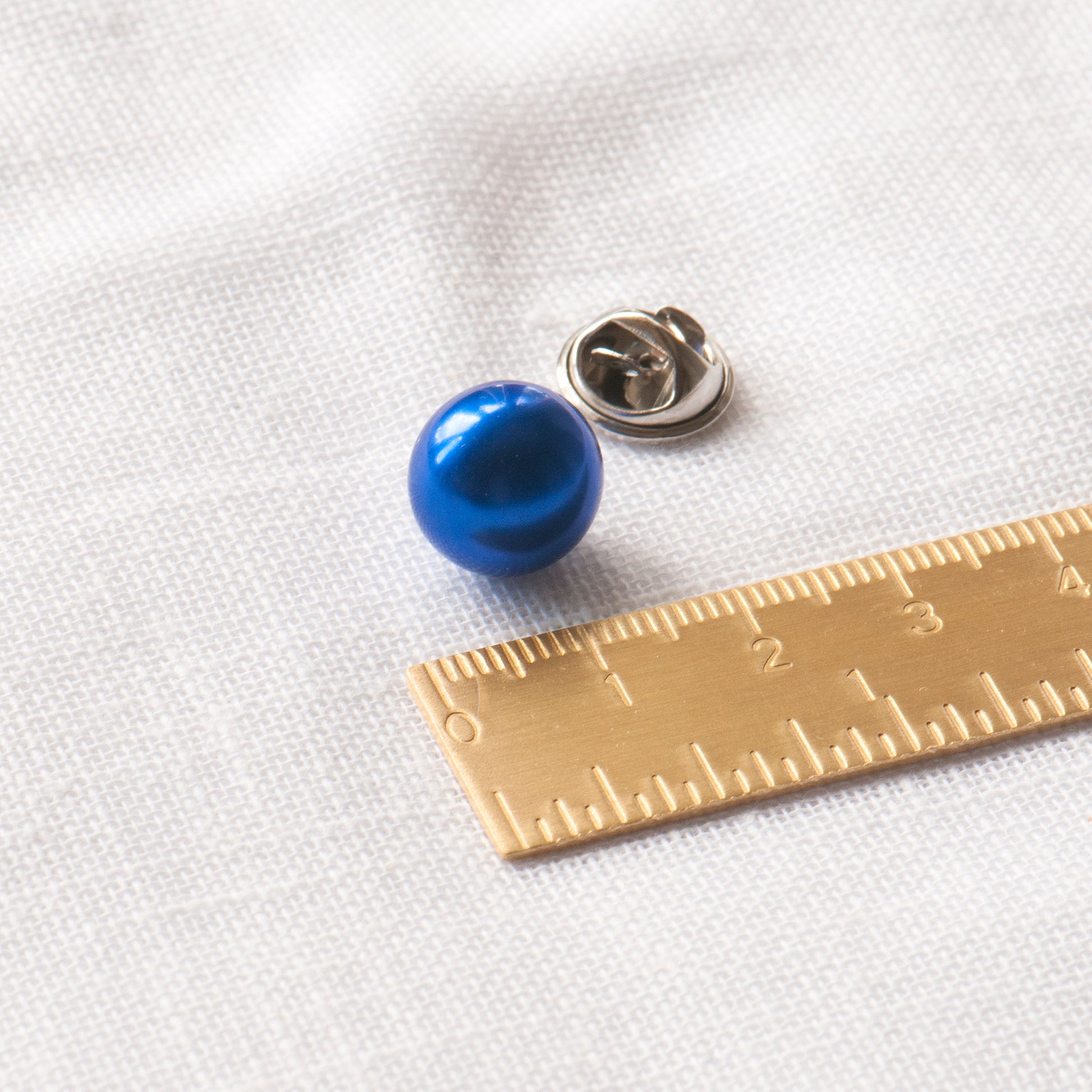 Sapphire blue modesty pearl pin Grace & Valour, gift for mum, extra button pin, gift for her, cleavage pin, gaping blouse pin, low top pin, gift for friend, bridesmaids pin