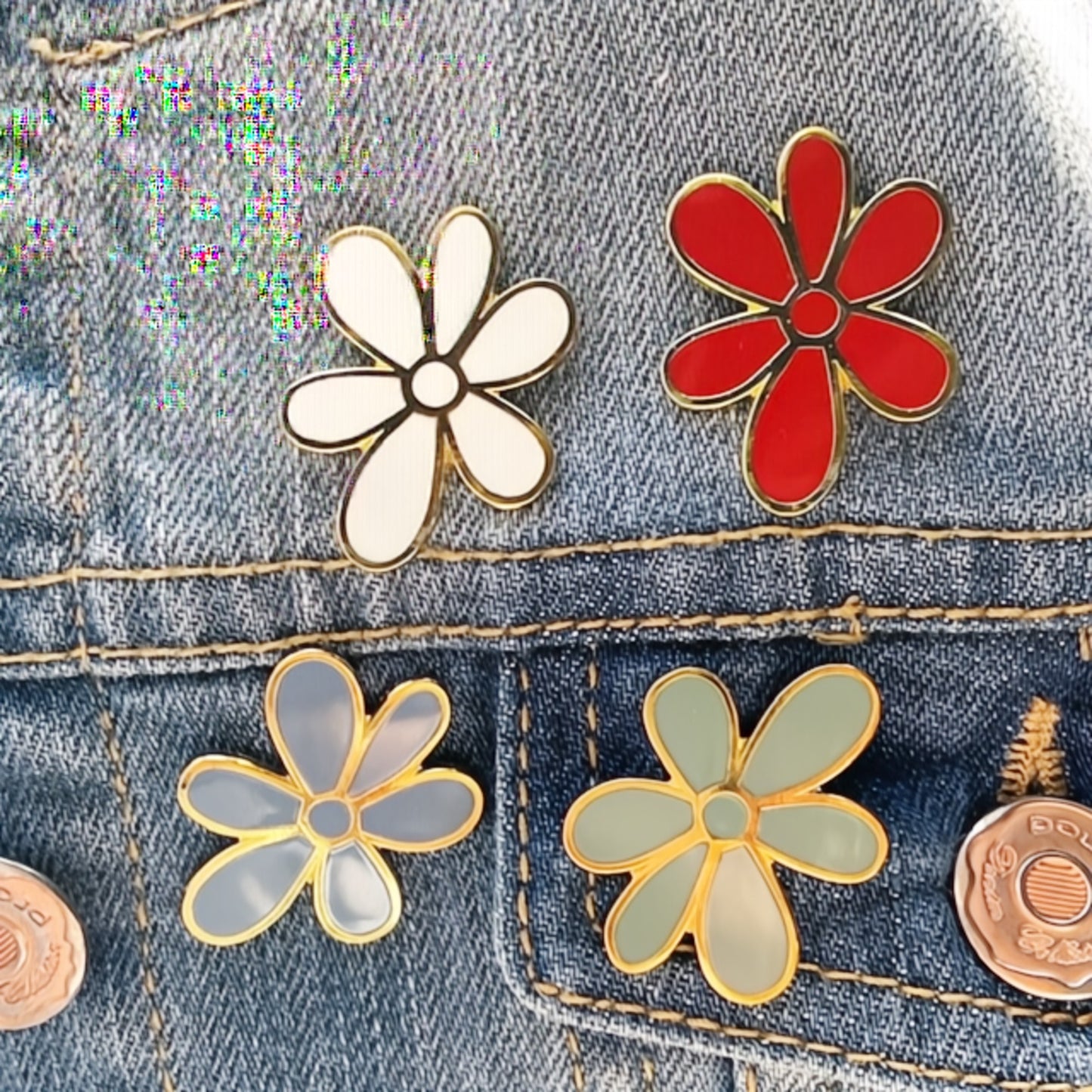 The Wonky Daisy Club Pin Badge | Reminder You Are Enough