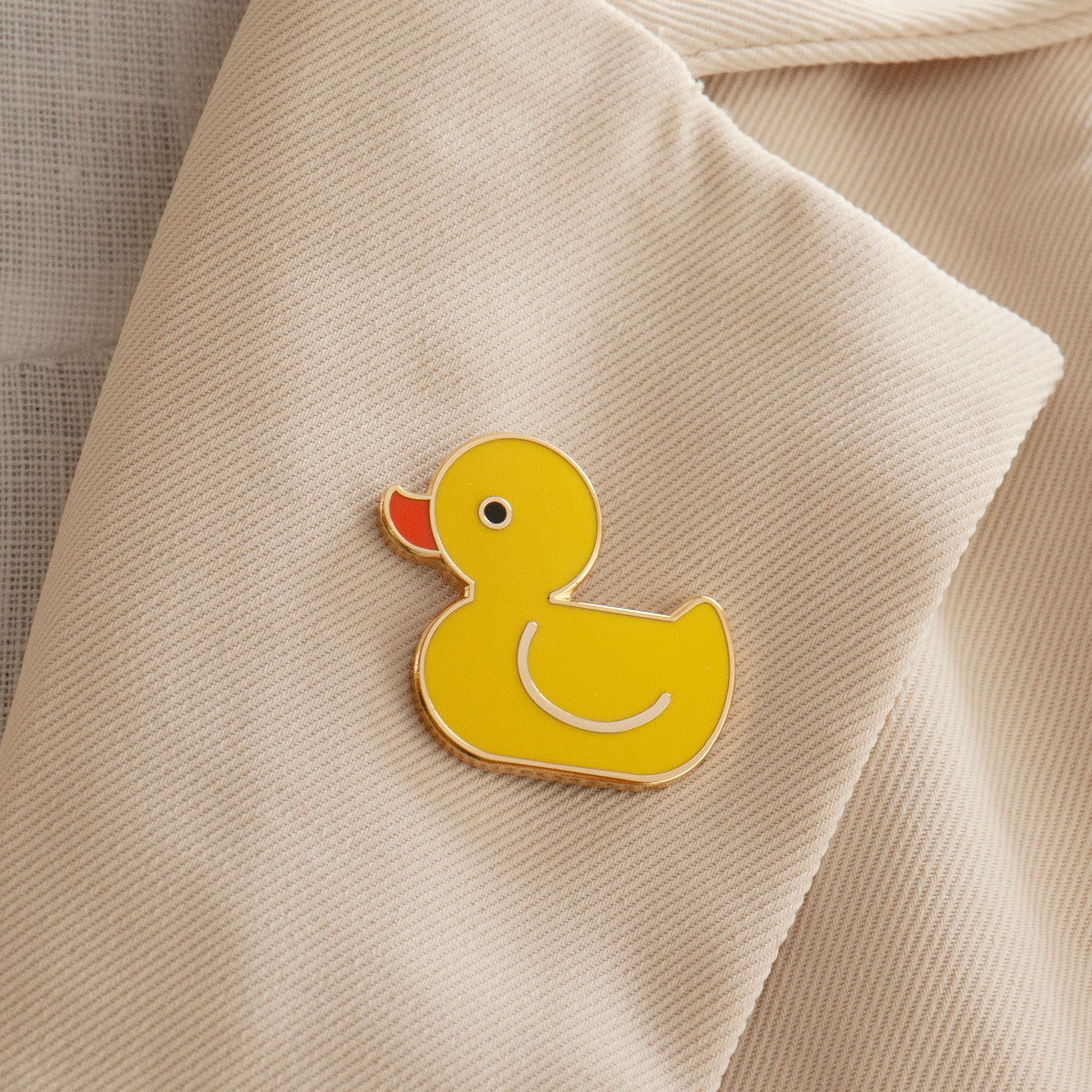 Yellow cute rubber duck enamel pin, gifts under £10, enamel pin 