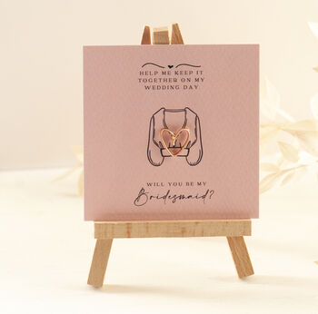 Bridesmaid Gift modesty pin Gold