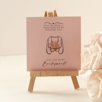 Bridesmaid Gift modesty pin Gold