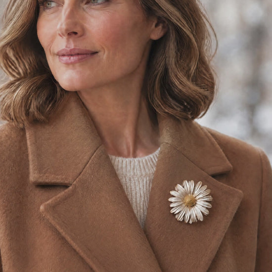 Statement Daisy Brooch