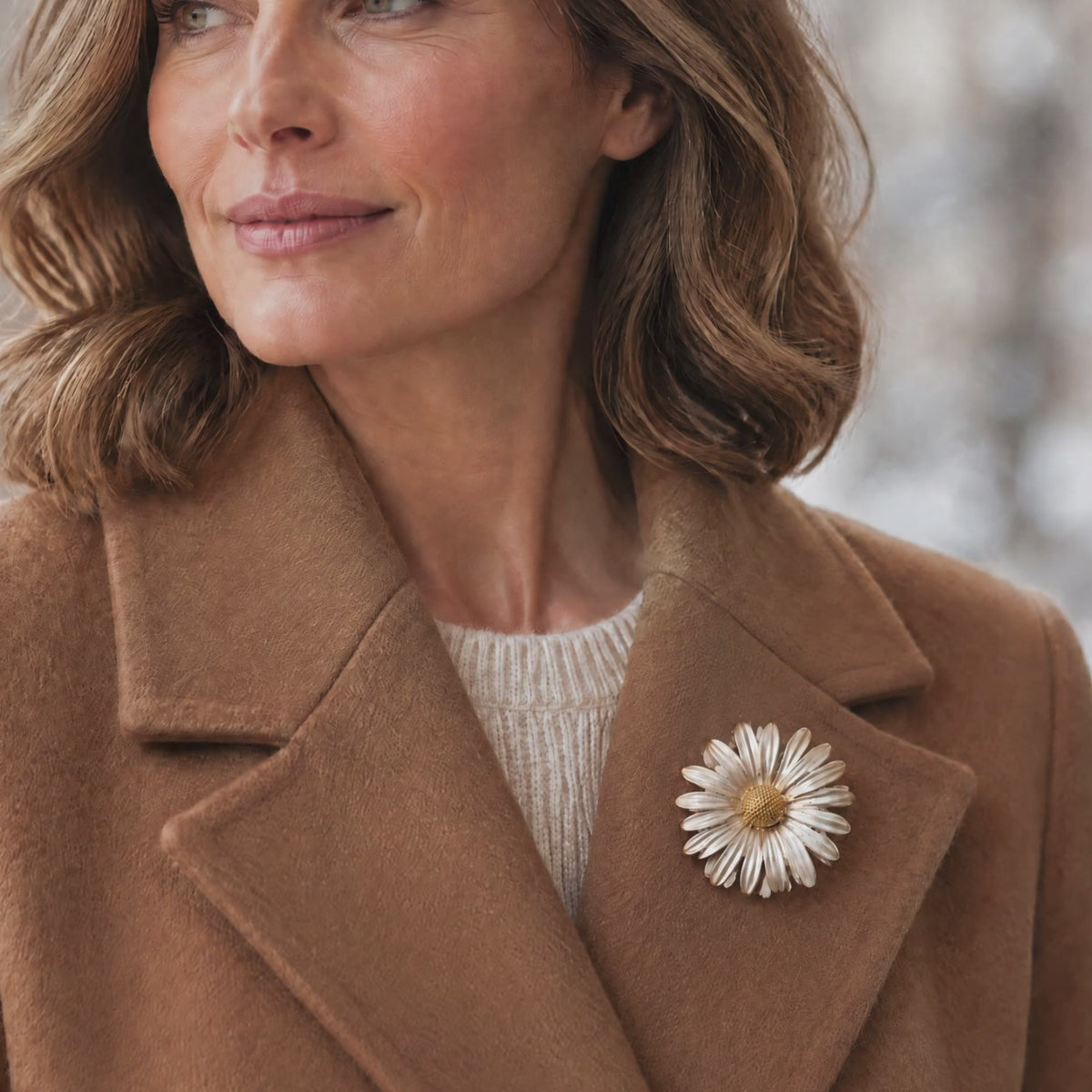 Statement Daisy Brooch